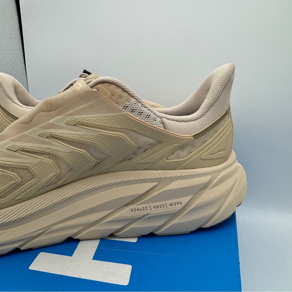 NWT Hoka Project Clifton Beige Shifting Sands Dune SSDD Unisex Sneakers Shoes - Picture 12 of 16